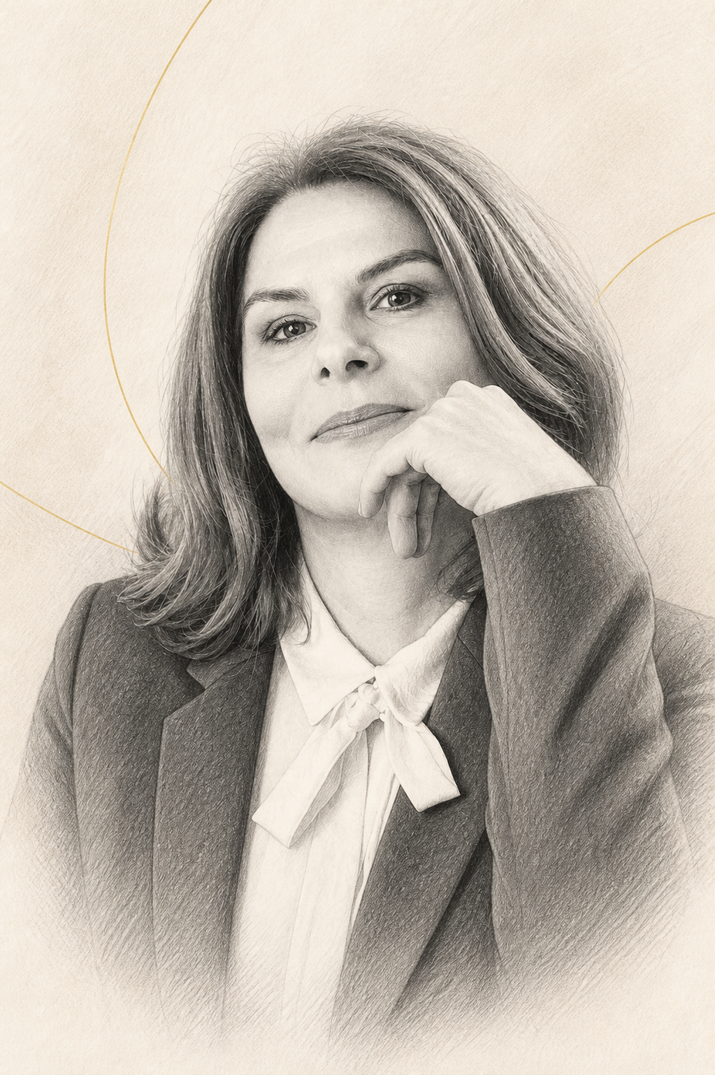 Portret schițat al Cristinei Șerbănescu