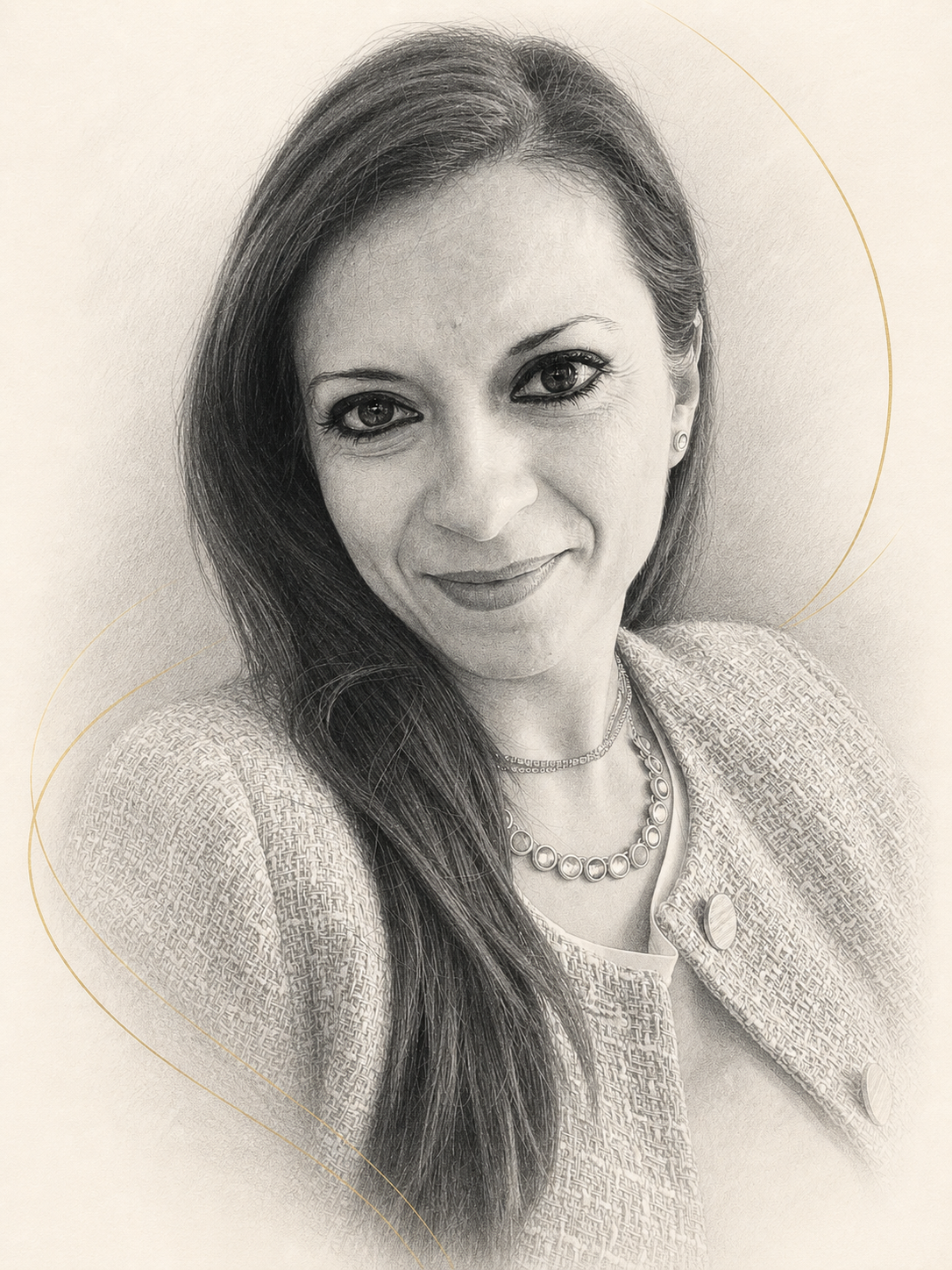 Portret schițat al Irinei Coiciu